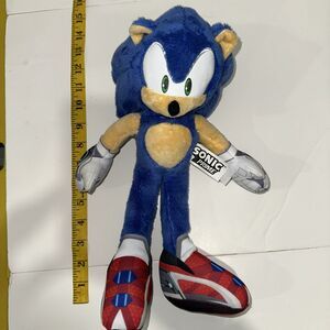 Sonic Prime Figure Plush Movie SEGA Collectors Red Shoes 14”